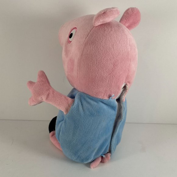 Talking Peppa Pig Brother George Plush 2003 Tickle N Giggle 10 Inch Works VTG - Picture 4 of 7